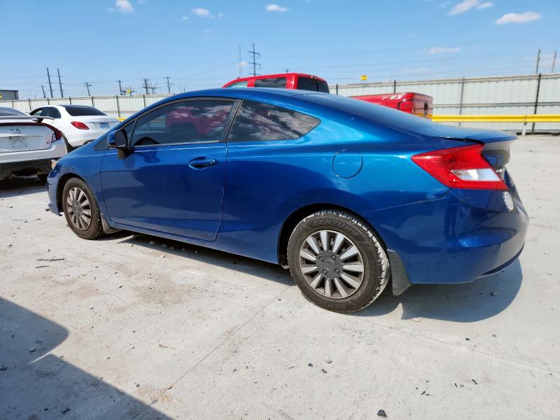 2HGFG3B50CH547058 - 2012 HONDA CIVIC LX BLUE photo 2