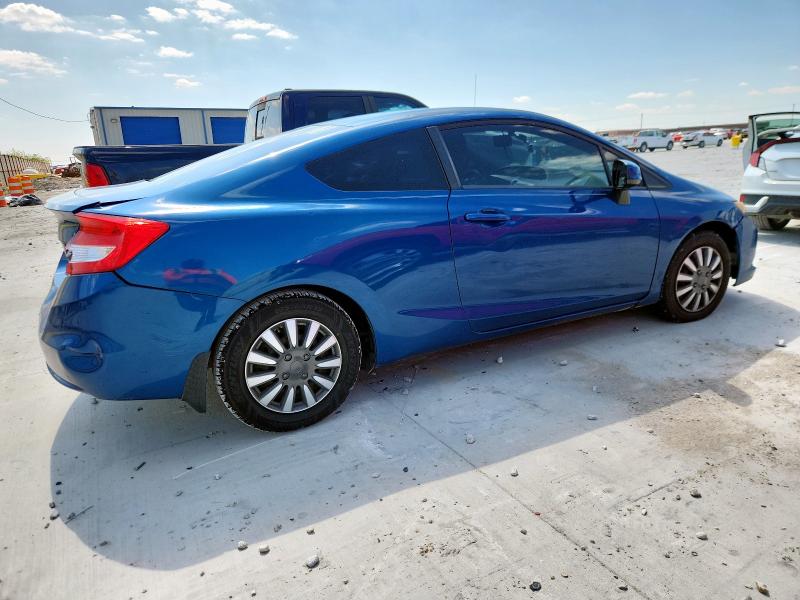 2HGFG3B50CH547058 - 2012 HONDA CIVIC LX BLUE photo 3