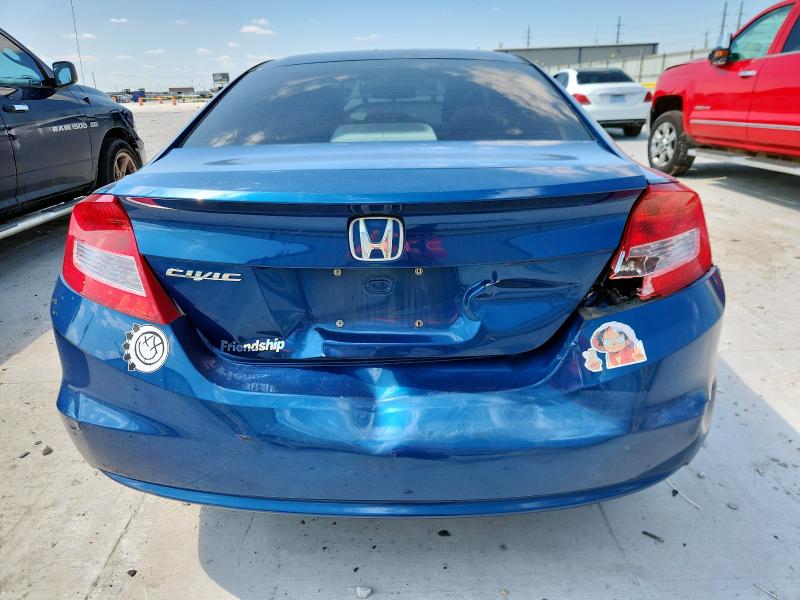 2HGFG3B50CH547058 - 2012 HONDA CIVIC LX BLUE photo 6
