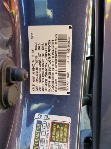 3CZRM3H50CG700673 - 2012 HONDA CR-V EX BLUE photo 13