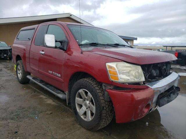 1N6AA06B36N540638 - 2006 NISSAN TITAN XE RED photo 4