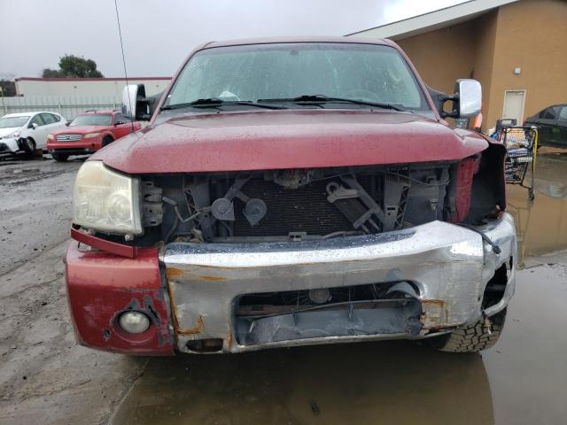 1N6AA06B36N540638 - 2006 NISSAN TITAN XE RED photo 5