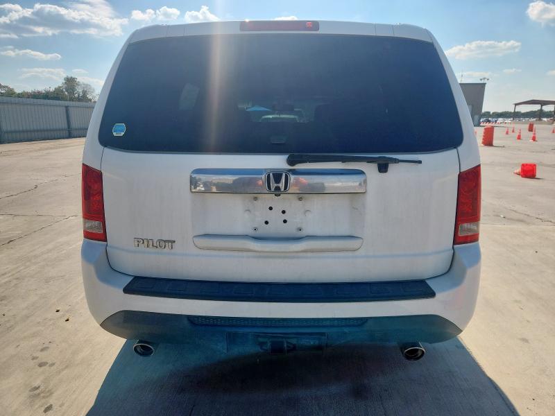 5FNYF3H56FB003692 - 2015 HONDA PILOT EXL WHITE photo 6