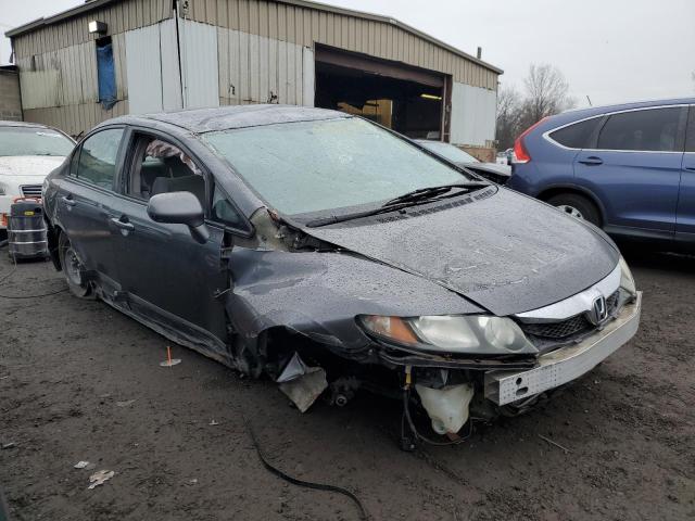 2HGFA1F54BH301175 - 2011 HONDA CIVIC LX GRAY photo 4