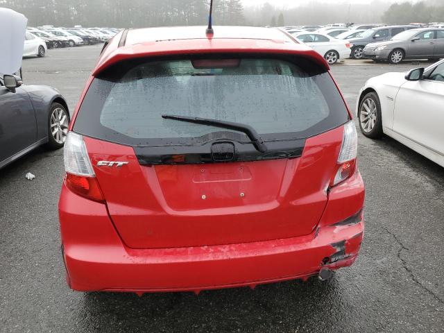 JHMGE8H55BC026902 - 2011 HONDA FIT SPORT RED photo 6