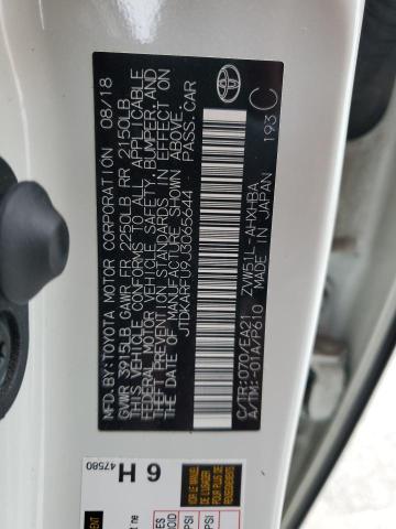 JTDKARFU9J3065644 - 2018 TOYOTA PRIUS WHITE photo 12