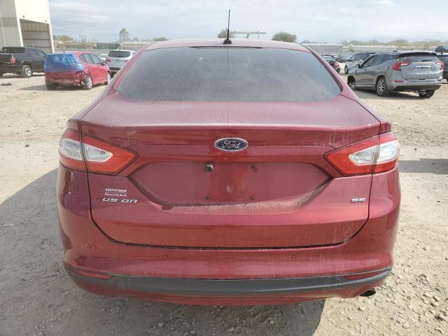 3FA6P0H73DR110091 - 2013 FORD FUSION SE MAROON photo 6