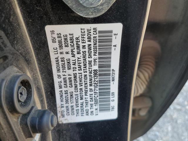 19XFC1F71GE213908 - 2016 HONDA CIVIC EXL Qara foto 12