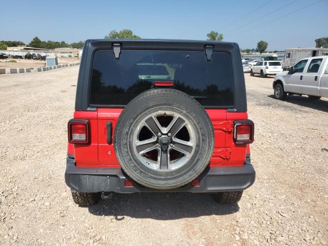 1C4HJXEG3JW310818 - 2018 JEEP WRANGLER U SAHARA წითელი ფოტო 6