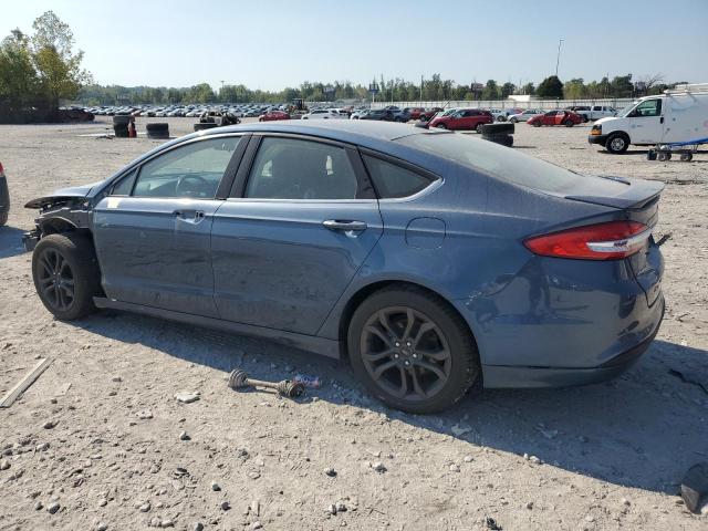 3FA6P0H77JR108291 - 2018 FORD FUSION SE BLUE photo 2