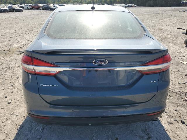 3FA6P0H77JR108291 - 2018 FORD FUSION SE BLUE photo 6
