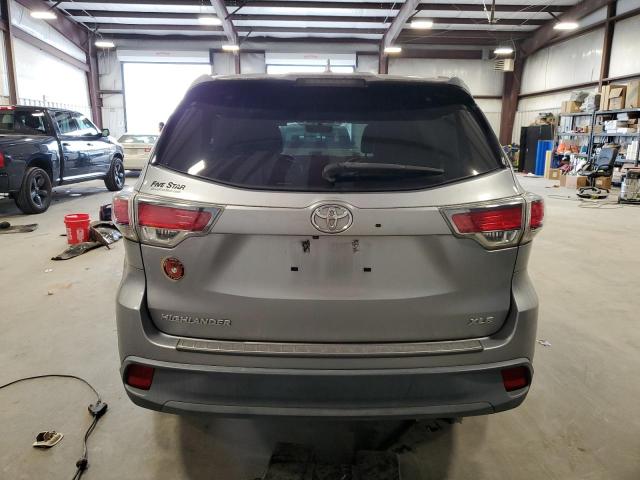 5TDKKRFH3FS112141 - 2015 TOYOTA HIGHLANDER XLE SILVER photo 6