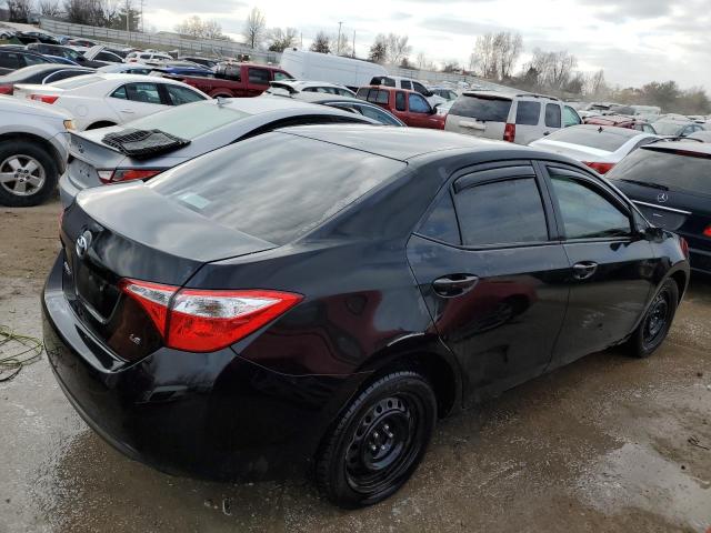 5YFBURHE8EP156415 - 2014 TOYOTA COROLLA L BLACK photo 3