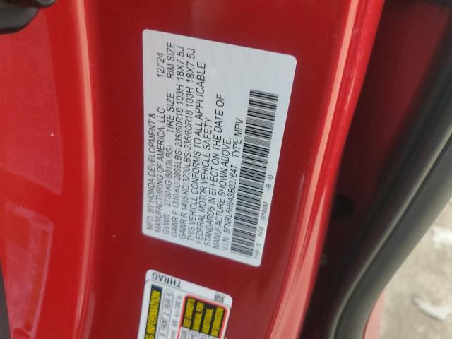5FNRL6H64SB037647 - 2025 HONDA ODYSSEY EXL RED photo 13