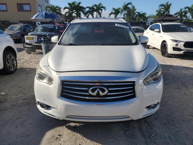 5N1AL0MN0EC549491 - 2014 INFINITI QX60 WHITE photo 5