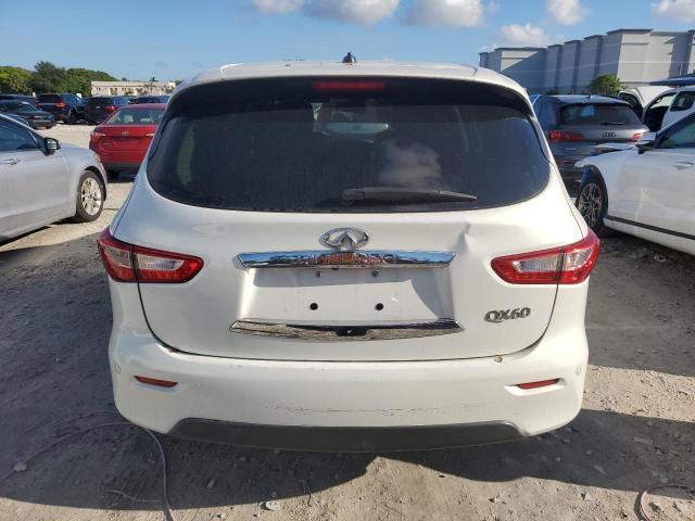 5N1AL0MN0EC549491 - 2014 INFINITI QX60 WHITE photo 6