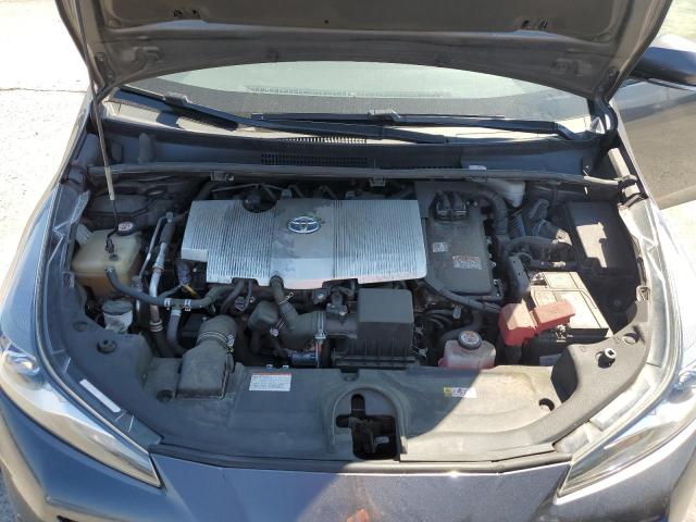 JTDKARFU8K3083229 - 2019 TOYOTA PRIUS GRAY photo 11