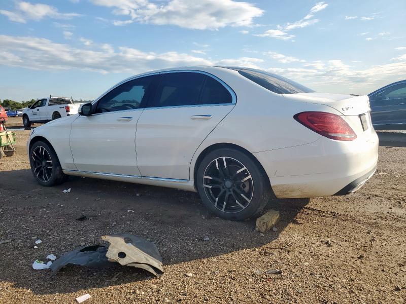 55SWF4KB2FU007829 - 2015 MERCEDES-BENZ C 300 4MATIC WHITE photo 2