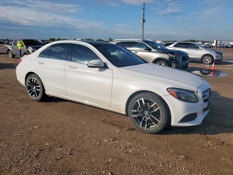 55SWF4KB2FU007829 - 2015 MERCEDES-BENZ C 300 4MATIC WHITE photo 4