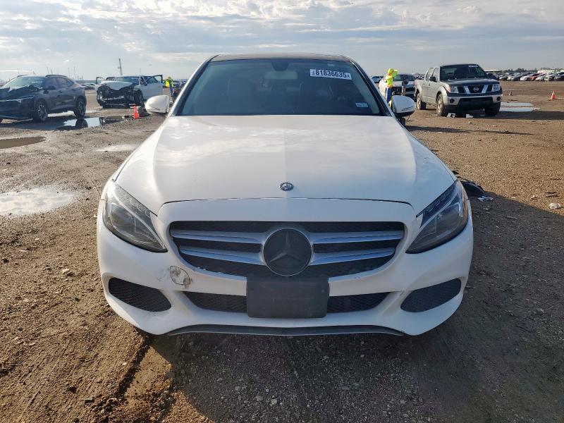 55SWF4KB2FU007829 - 2015 MERCEDES-BENZ C 300 4MATIC WHITE photo 5