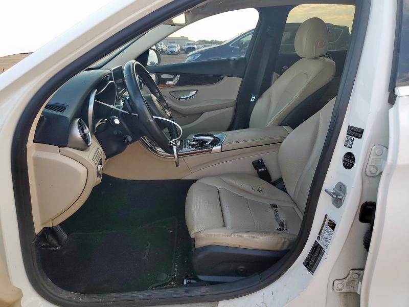 55SWF4KB2FU007829 - 2015 MERCEDES-BENZ C 300 4MATIC WHITE photo 7