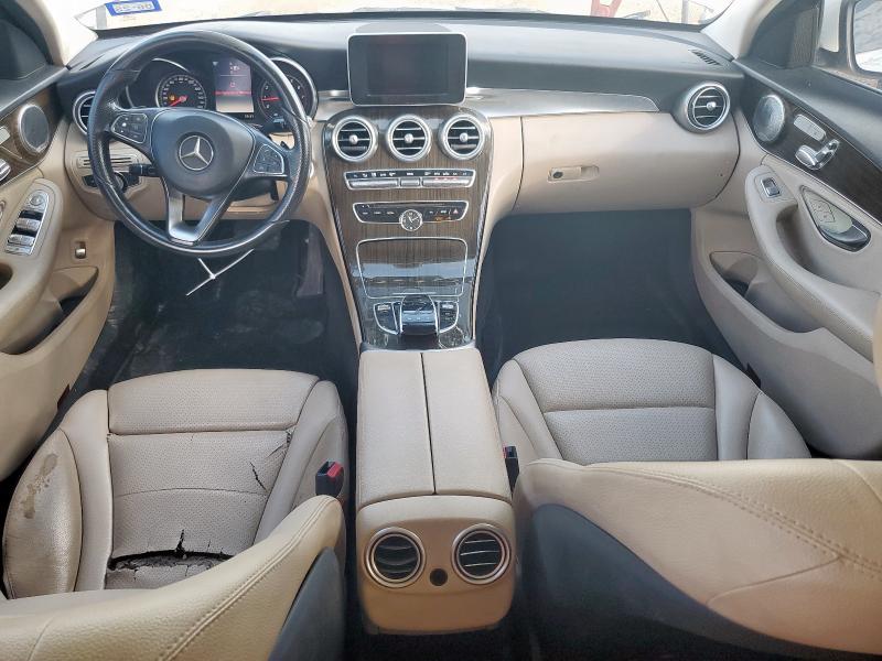 55SWF4KB2FU007829 - 2015 MERCEDES-BENZ C 300 4MATIC WHITE photo 8