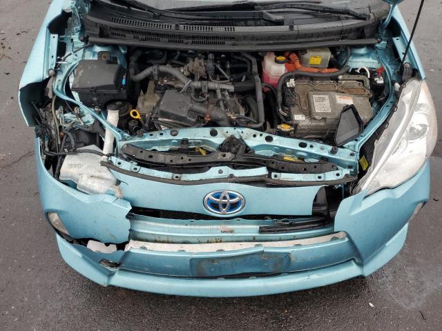 JTDKDTB30E1079483 - 2014 TOYOTA PRIUS C BLUE photo 11