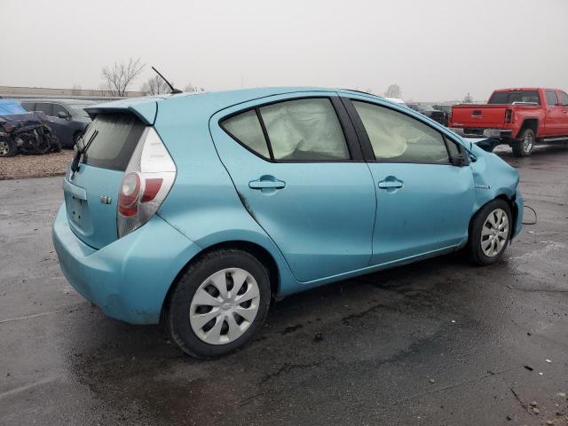 JTDKDTB30E1079483 - 2014 TOYOTA PRIUS C BLUE photo 3