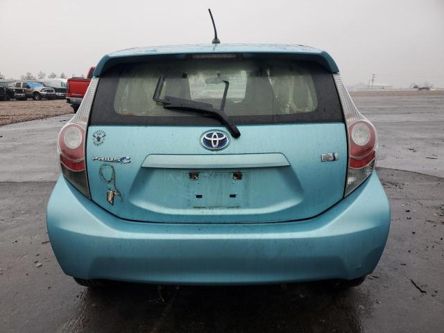 JTDKDTB30E1079483 - 2014 TOYOTA PRIUS C BLUE photo 6