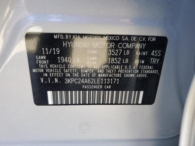 3KPC24A62LE113171 - 2020 HYUNDAI ACCENT SE SILVER photo 13