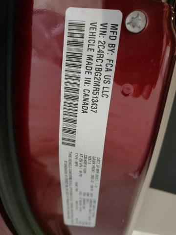 2C4RC1BG2MR513437 - 2021 CHRYSLER PACIFICA TOURING L BURGUNDY photo 13