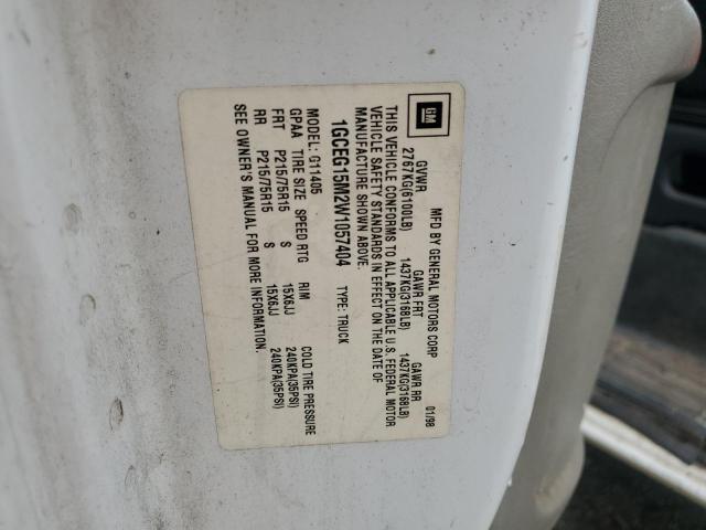 1GCEG15M2W1057404 - 1998 CHEVROLET EXPRESS G1 白色 照片 13