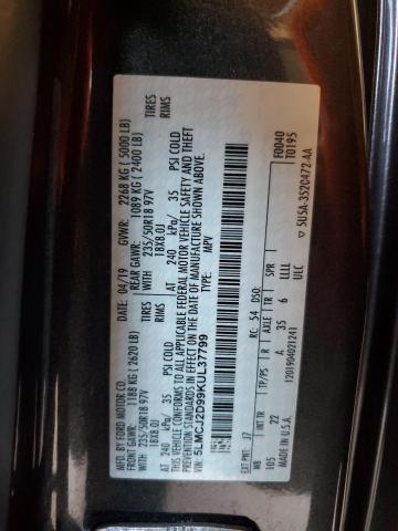 5LMCJ2D99KUL37799 - 2019 LINCOLN MKC SELECT Grafit foto 13