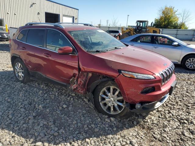 1C4PJMDS0EW129083 - 2014 JEEP CHEROKEE LIMITED RED photo 4