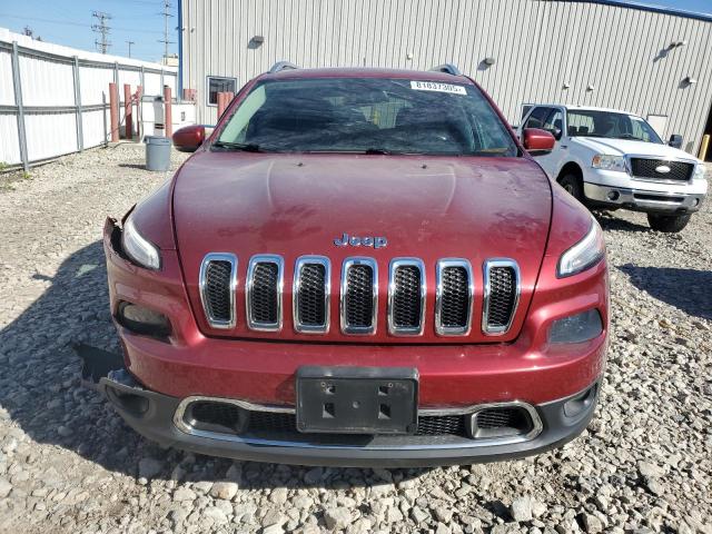 1C4PJMDS0EW129083 - 2014 JEEP CHEROKEE LIMITED RED photo 5