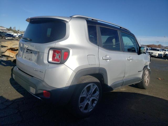 ZACCJADT8GPC76242 - 2016 JEEP RENEGADE LIMITED SILVER photo 3