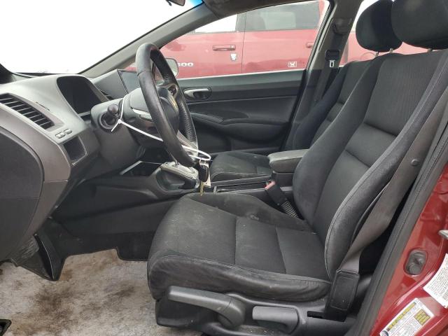 2HGFA16689H509353 - 2009 HONDA CIVIC LX-S برغندي صورة 7