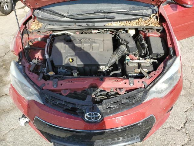 2T1BURHE8FC479252 - 2015 TOYOTA COROLLA L RED photo 11