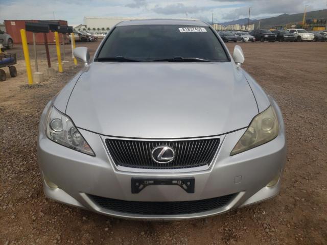 JTHBK262765008887 - 2006 LEXUS IS 250 SILVER photo 5