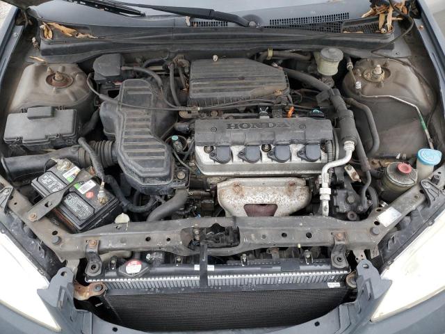 2HGES16524H558427 - 2004 HONDA CIVIC LX GRAY photo 11