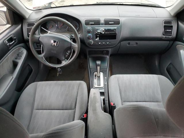 2HGES16524H558427 - 2004 HONDA CIVIC LX GRAY photo 8