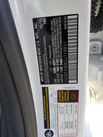 55SWF4JB8GU118811 - 2016 MERCEDES-BENZ C 300 WHITE photo 13