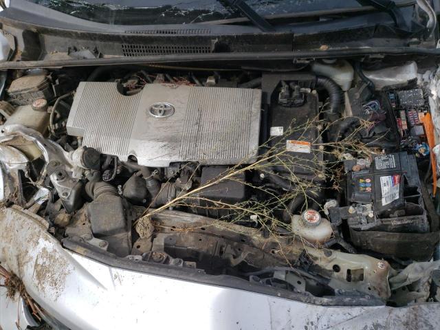 JTDKBRFU8H3046235 - 2017 TOYOTA PRIUS SILVER photo 11