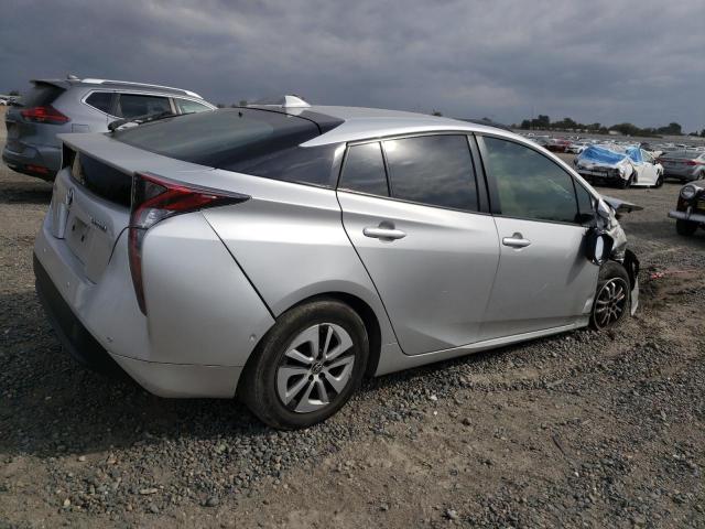 JTDKBRFU8H3046235 - 2017 TOYOTA PRIUS SILVER photo 3