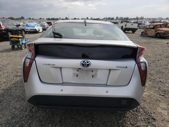 JTDKBRFU8H3046235 - 2017 TOYOTA PRIUS SILVER photo 6