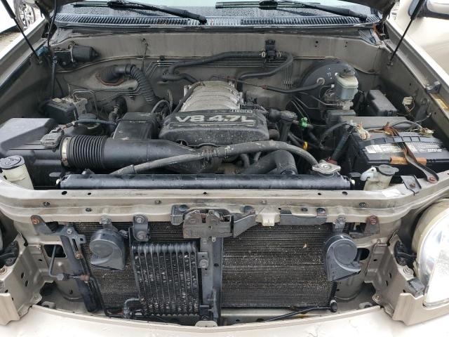 5TBDT44124S464728 - 2004 TOYOTA TUNDRA DOUBLE CAB SR5 GOLD photo 11