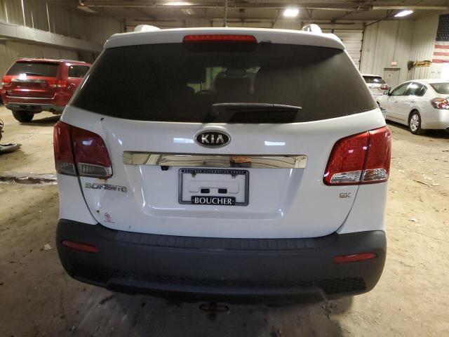 5XYKU4A65DG333477 - 2013 KIA SORENTO EX WHITE photo 6