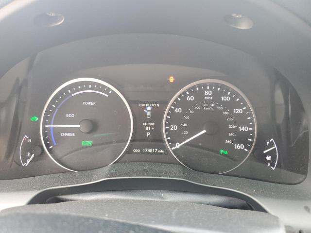 JTHBW1GG4D2013925 - 2013 LEXUS ES 300H SILVER photo 9