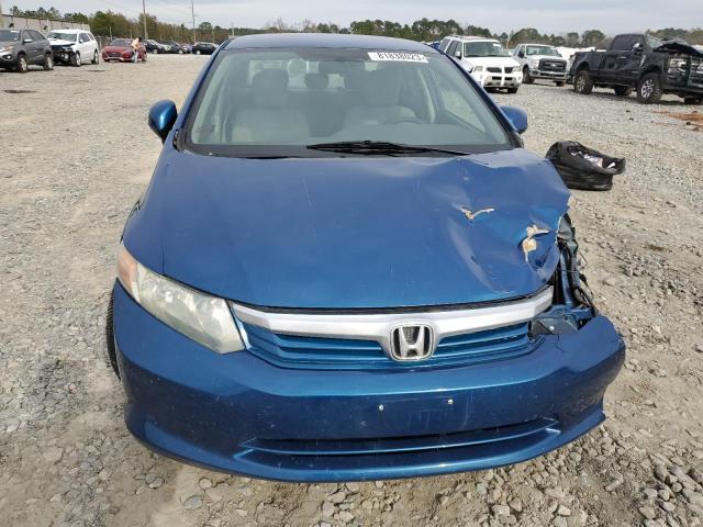 2HGFB2F53CH513070 - 2012 HONDA CIVIC LX BLUE photo 5