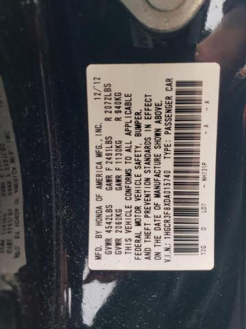 1HGCR3F8XDA015740 - 2013 HONDA ACCORD EXL 黑色 照片 12